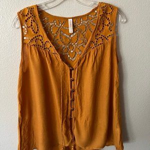 Burnt Sienna Boho Blouse